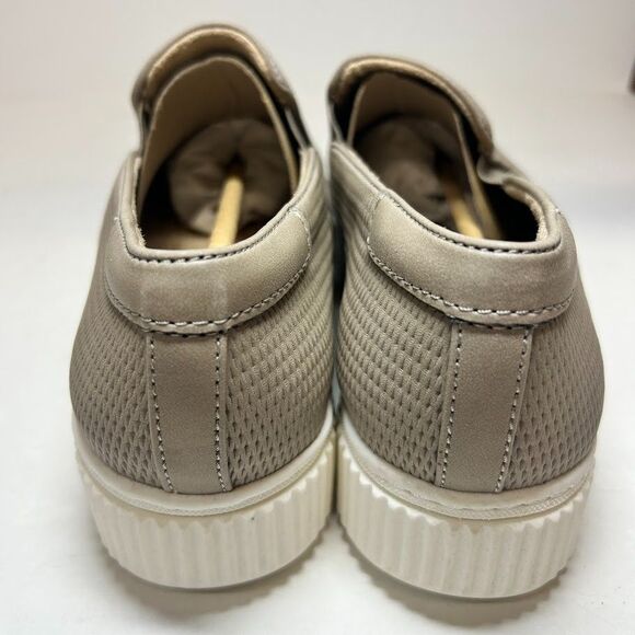 Naturalizer Womens 9.5 W Mushroom Grey Tia Platform Slip On Sneakers NIB IJ6 - Picture 3 of 4